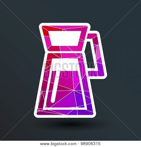 Glass jar of preserved apples compote LOGO