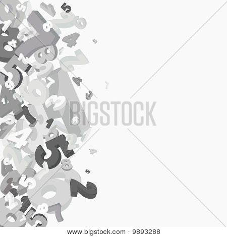 Фон абстрактных чисел