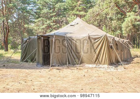 Tent in the woods