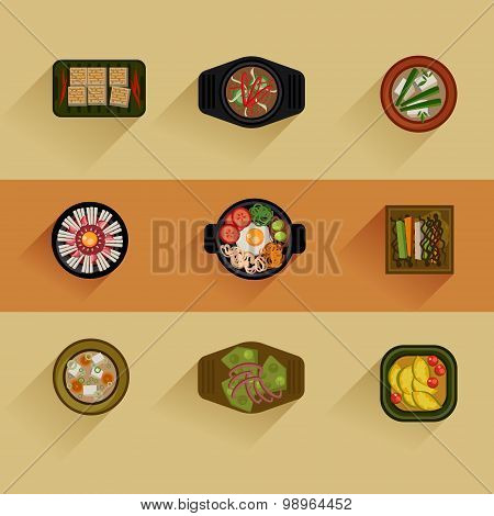 Food Illustration Korean food Vector icon