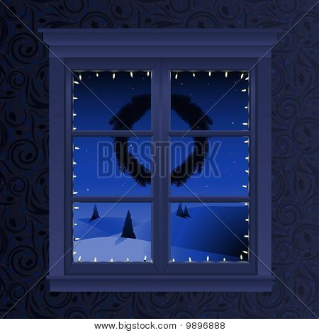 Visualización de la ventana de Navidad