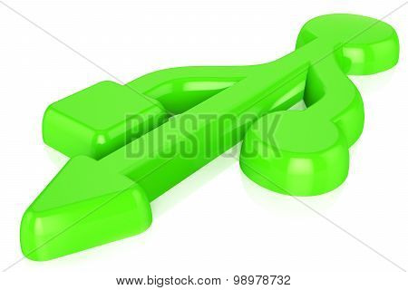 Usb Icon Green