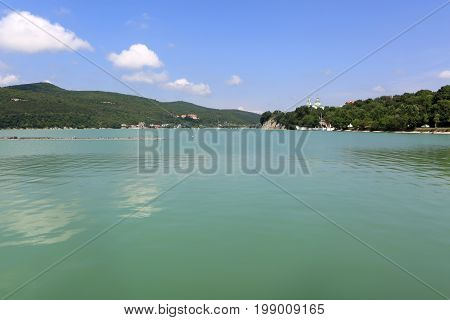 View of Lake Abrau in summer Russia