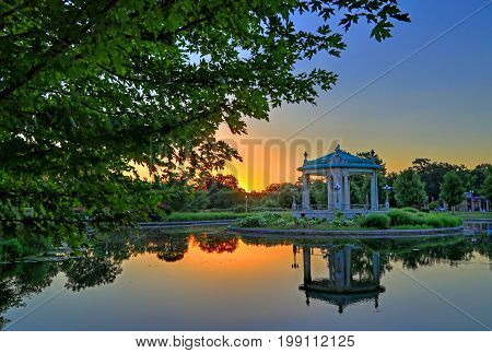 The bandstand in Forest Park St. Louis Missouri.