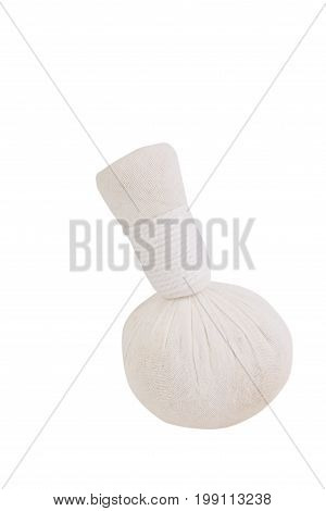 Thai Spa Herbel Massage Ballaromatherapy Product Isolated On White Background
