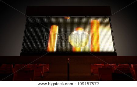 Sports Stadium Scoreboard