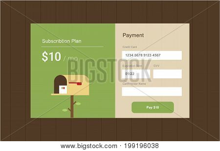 vector UI design for web and mobile
