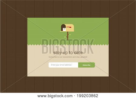 vector web subscribtion flat ui interface design