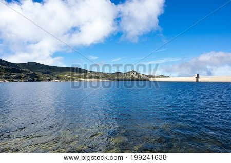 Lagoa Comprida is the largest lake of Serra da Estrela Natural park Portugal