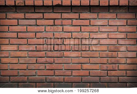 Old Red Grunge Brickwork Background