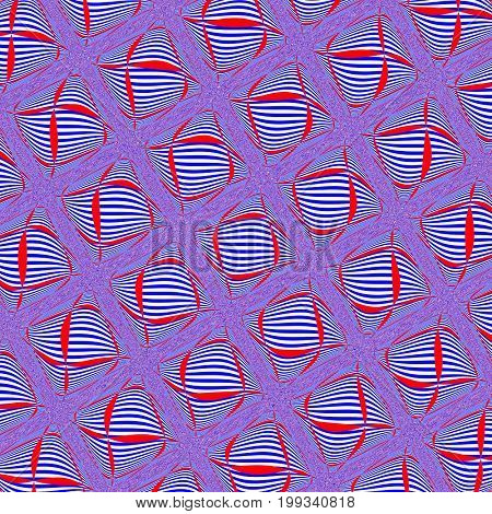 Blue seamless pattern. Illustration design. Geometric pattern. Blue background. Blue texture. Red seamless pattern. Red background. Red texture