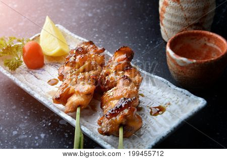 Japanese Chicken Grill Or Yakitori.