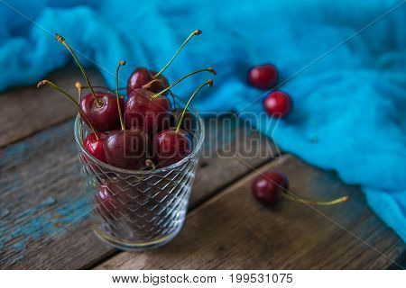 Сherry. Fresh Sweet Big Cherry. Red Organic Cherry