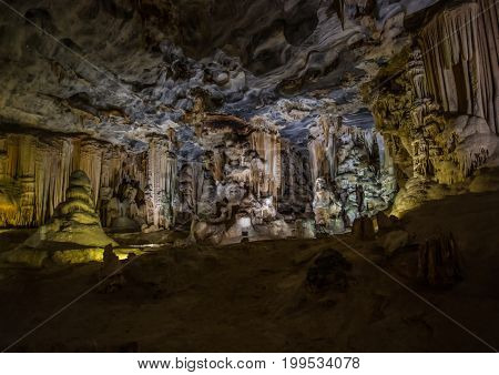 Flowstones In The Famous Cango Caves In South Africa