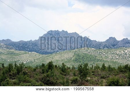 mountains near the valley of the Zrmanja river, Croatia