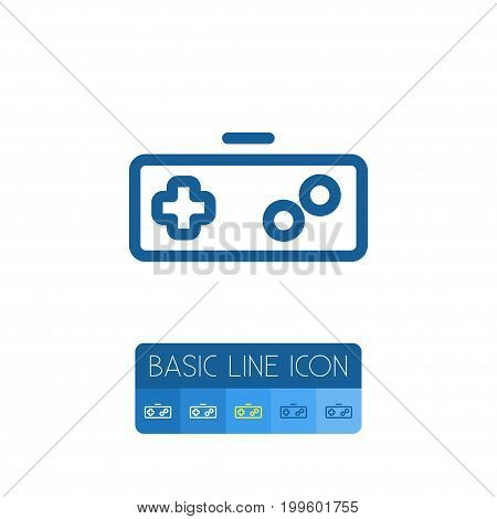 Gamer Vector Element Can Be Used For Joystick, Keypad, Gamer Design Concept.  Isolated Keypad Outline.