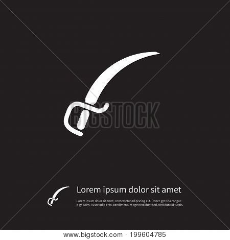 Epee Vector Element Can Be Used For Sword, Epee, Swordplay Design Concept.  Isolated Swordplay Icon.
