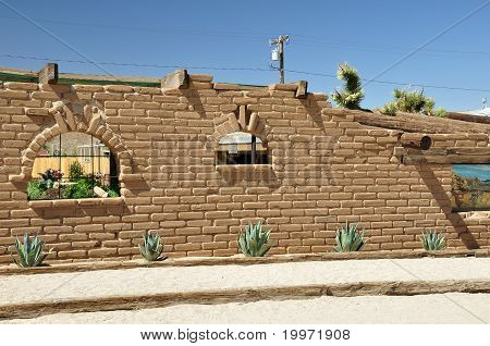 Adobe-Stadtmauer