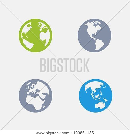 Earth Angles - Granite Icons. A set of 4 professional, pixel-perfect icons designed on a 32x32 pixel grid.