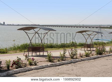 Sergeevka Dniester liman of Black sea in Odessa region photo