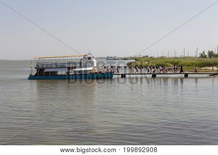 Sergeevka Dniester liman of Black sea in Odessa region photo Ukraine June 20 2017