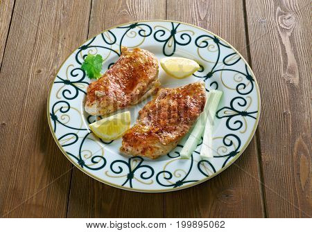 Jordanian Inspired Spiced Grilled Chicken  close up healthy meal