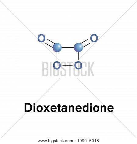 The chemical compound 1,2-dioxetanedione, or 1,2-dioxacyclobutane-3,4-dione, often called peroxyacid ester, is an unstable oxide of carbon with formula C2O4. It is a double ketone