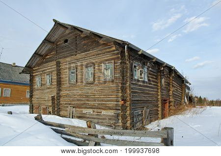 Russian village . Pinega District. Arhangelsk region. Russia