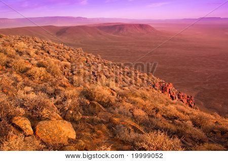 Paisagem seca Karoo