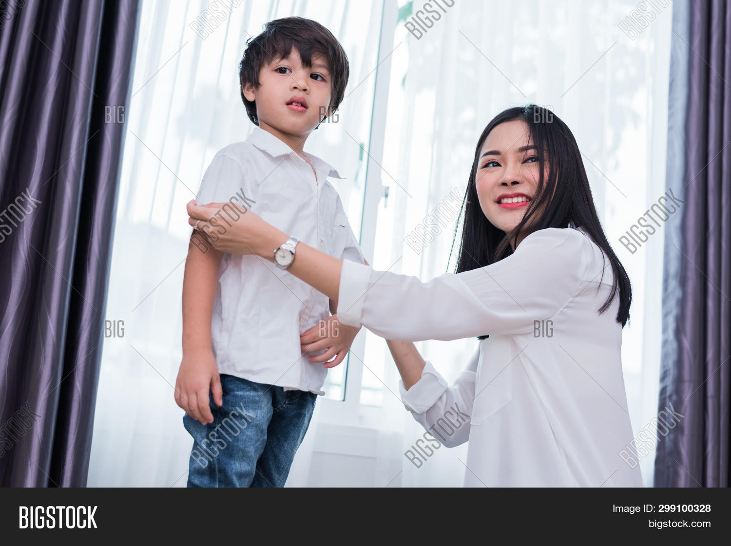 Young Asian Mom Image Photo Free Trial Bigstock