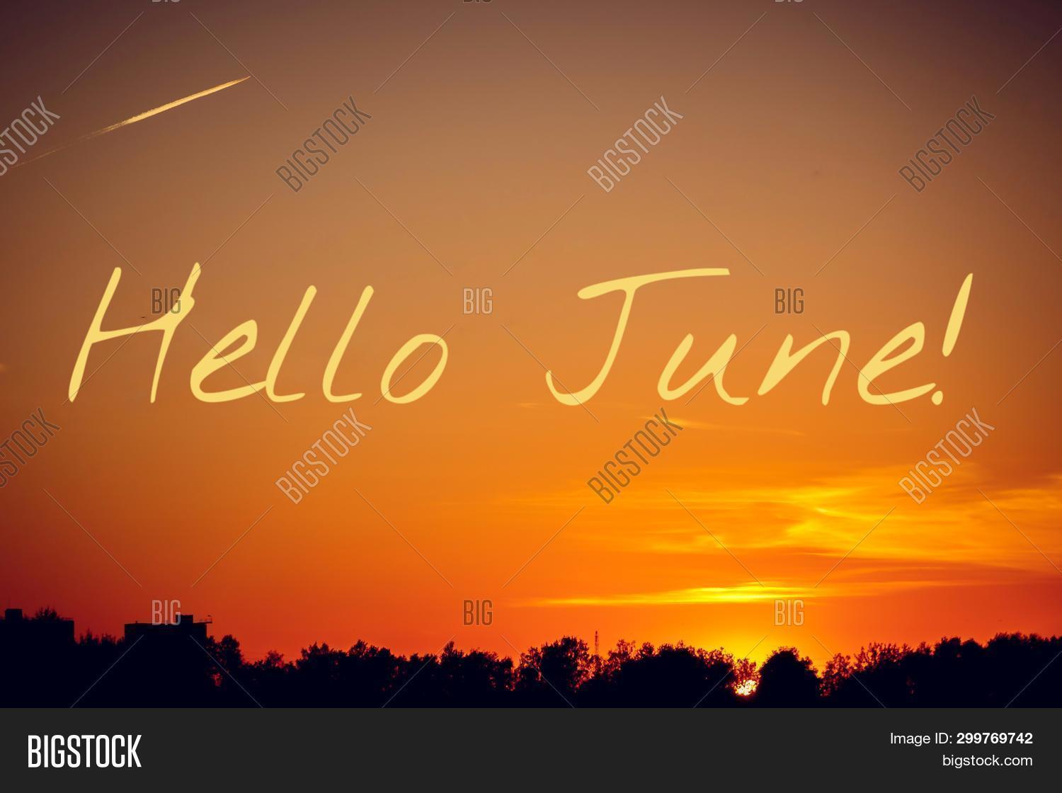 Banner Hello June. Image & Photo (Free Trial) | Bigstock