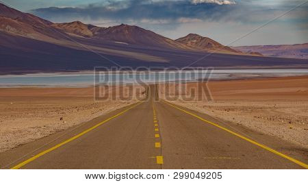 Road To Pacana Crater, One Of The Largest After Yellowstone