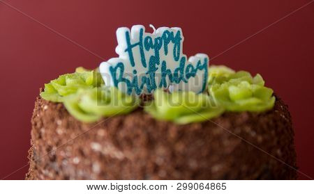 Detail Of Birthday Cake