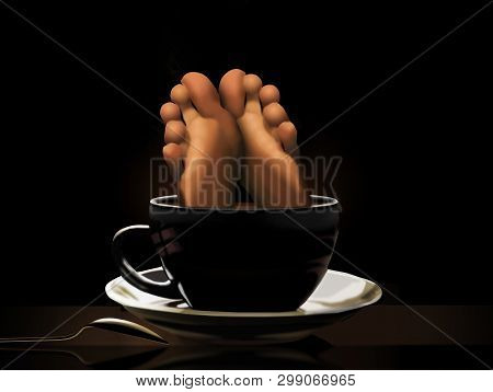 Coffee Not Tasting So Good These Days? Here Is An Illustration To Make That Point. Two Feet Are In T