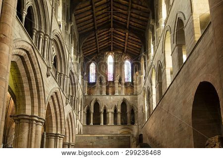 Hexham, Northumberland, United Kingdom, 9th May 2016, Hexham Abbey