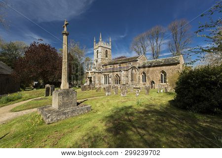 South Newington, Oxfordshire, England, 5th May 2016, View Of St Peter Ad Vincula Church