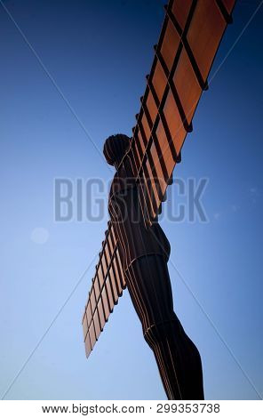 Gateshead, Near Newcastle, United Kingdom, November 2012, The Angel Of The North Sculpture By The Sc