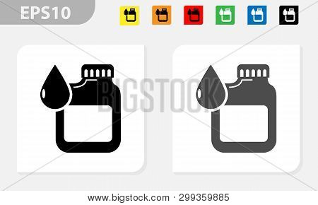 Oil Plastic Canister Icon. Flat Illustration Of Oil Plastic Canister Icon For Web Design - Illustraz