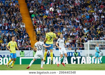 Rostov-on-don, Russia - May 5, 2019: Eldor Shomurodov Of Fc Rostov Celebrates His Goal During The Ru