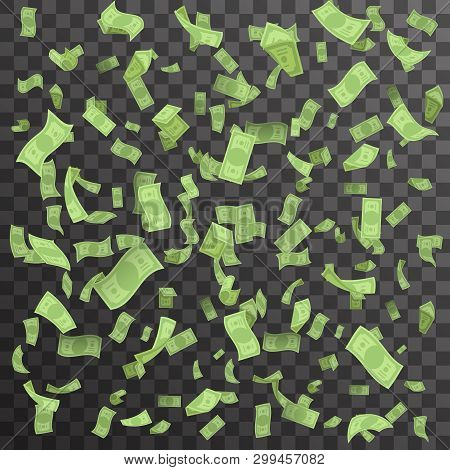 Money Rain Fall Vector Photo Free Trial Bigstock