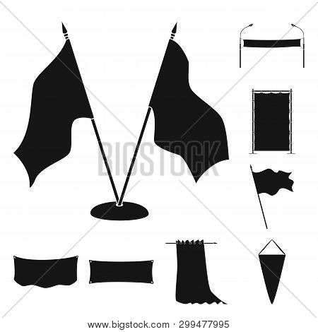 Vector Design Of Material And Media  Logo. Collection Of Material And Textile  Stock Symbol For Web.