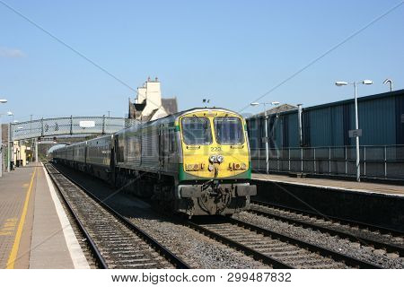 Kildare ,ireland, April 2010, An Iarnrod Eireann Train Service