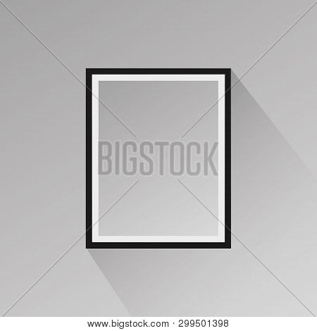 Realistic Black Frame. Illustration On White Background Eps 10