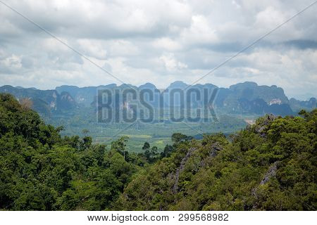 The Top Of Tiger Cave Temple, Wat Tham Suea , Krabi Region, Thailand