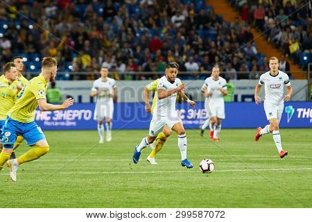 Rostov-on-don, Russia - May 5, 2019: Wanderson Maciel Sousa Campos Of Fc Krasnodar Controls The Ball