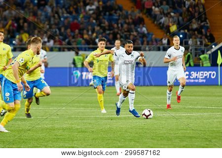 Rostov-on-don, Russia - May 5, 2019: Wanderson Maciel Sousa Campos Of Fc Krasnodar Controls The Ball