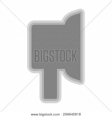 Isolated Earpad Symbol On White Background - Vector