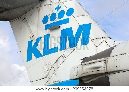 Amsterdam, Netherlands - July 11, 2017: Klm Cityhopper Fokker 100 At Schiphol Airport In Amsterdam. 