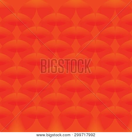 Red Simple Continuous Circle Pattern Of Wallpaper