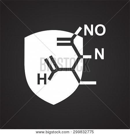 Molecula Icon On Background For Graphic And Web Design. Simple Vector Sign. Internet Concept Symbol 